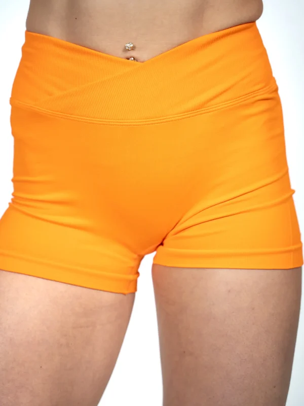 Seamless Cross Shorts Orange