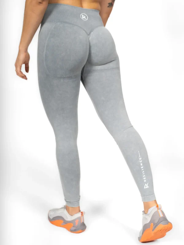 Szare legginsy jeansowe